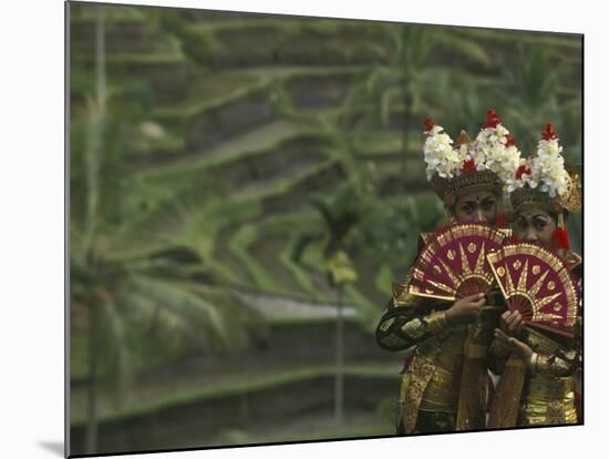 Legong Dancers, Bali, Indonesia-Michele Westmorland-Mounted Photographic Print