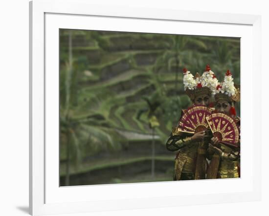 Legong Dancers, Bali, Indonesia-Michele Westmorland-Framed Photographic Print