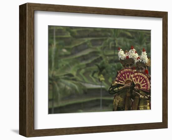 Legong Dancers, Bali, Indonesia-Michele Westmorland-Framed Photographic Print