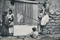 Kabyle weavers and native loom, Northern Algeria, 1912-Legrand-Photographic Print