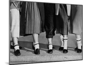 Legs and Feet with Dog Collar Anklets-Roger Higgins-Mounted Photo