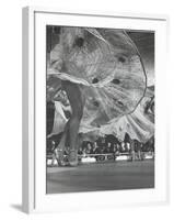 Legs and Swirling Skirts of Chorus Girls in Routine at Harem Club-Gjon Mili-Framed Photographic Print