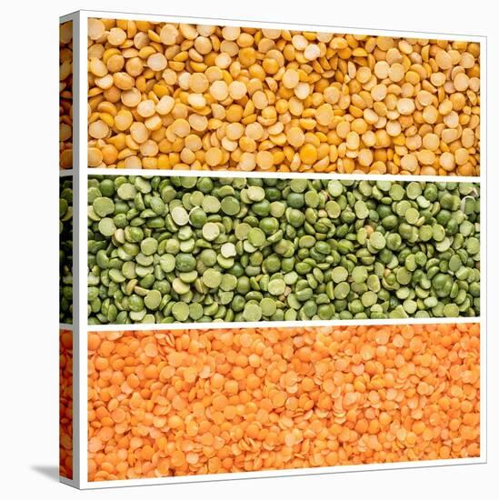 Legumes Triptych-Steve Gadomski-Stretched Canvas