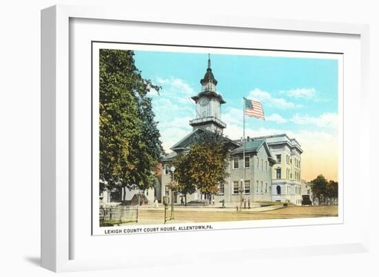 Lehigh County Courthouse, Allentown-null-Framed Art Print