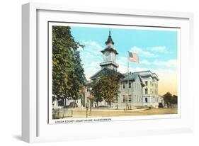 Lehigh County Courthouse, Allentown-null-Framed Art Print