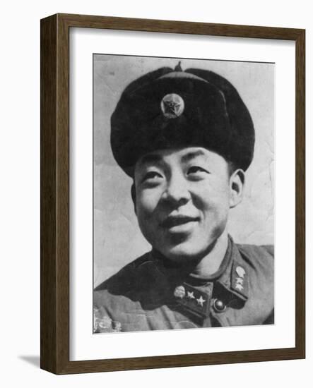 Lei Feng, Chinese Soldier of the People's Liberation Army, C1962-null-Framed Giclee Print