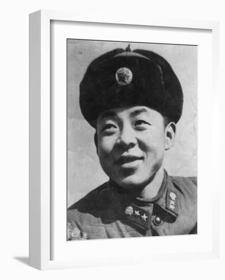Lei Feng, Chinese Soldier of the People's Liberation Army, C1962-null-Framed Giclee Print