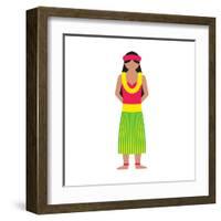 Lei from Honolulu-Tosh-Framed Art Print