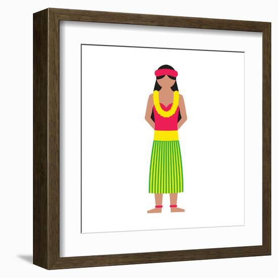 Lei from Honolulu-Tosh-Framed Art Print