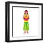 Lei from Honolulu-Tosh-Framed Art Print