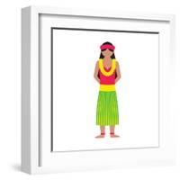 Lei from Honolulu-Tosh-Framed Art Print