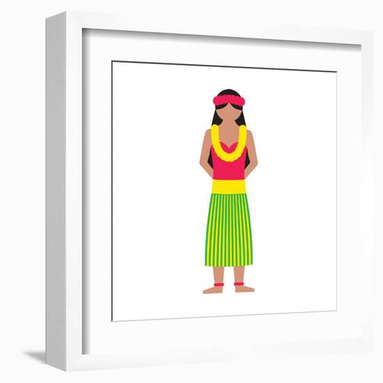 Lei from Honolulu-Tosh-Framed Art Print