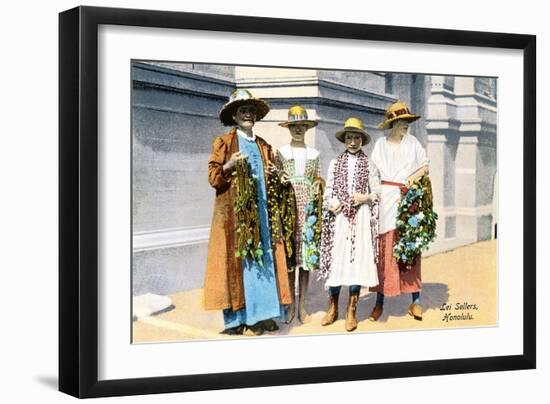 Lei Sellers, Honolulu, Hawaii-null-Framed Art Print