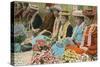 Lei Vendors, Hawaii-null-Stretched Canvas