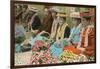 Lei Vendors, Hawaii-null-Framed Art Print