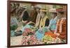 Lei Vendors, Hawaii-null-Framed Art Print