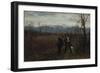Leibl and Sperl Hunting, about 1890-Johann Sperl-Framed Giclee Print