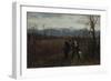 Leibl and Sperl Hunting, about 1890-Johann Sperl-Framed Giclee Print