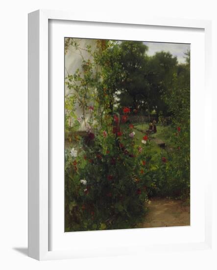 Leibl's Garden at Aibling. Mid 1880S (?)-Johann Sperl-Framed Giclee Print