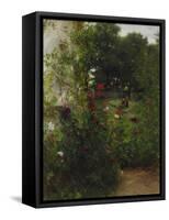 Leibl's Garden at Aibling. Mid 1880S (?)-Johann Sperl-Framed Stretched Canvas