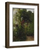 Leibl's Garden at Aibling. Mid 1880S (?)-Johann Sperl-Framed Giclee Print