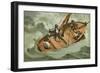 Leibniz in a Boat on the Adriatic-Josep or Jose Planella Coromina-Framed Premium Giclee Print