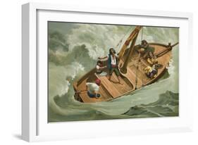 Leibniz in a Boat on the Adriatic-Josep or Jose Planella Coromina-Framed Giclee Print