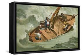 Leibniz in a Boat on the Adriatic-Josep or Jose Planella Coromina-Framed Stretched Canvas
