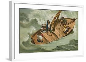 Leibniz in a Boat on the Adriatic-Josep or Jose Planella Coromina-Framed Giclee Print