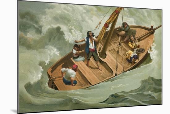 Leibniz in a Boat on the Adriatic-Josep or Jose Planella Coromina-Mounted Giclee Print