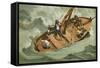 Leibniz in a Boat on the Adriatic-Josep or Jose Planella Coromina-Framed Stretched Canvas