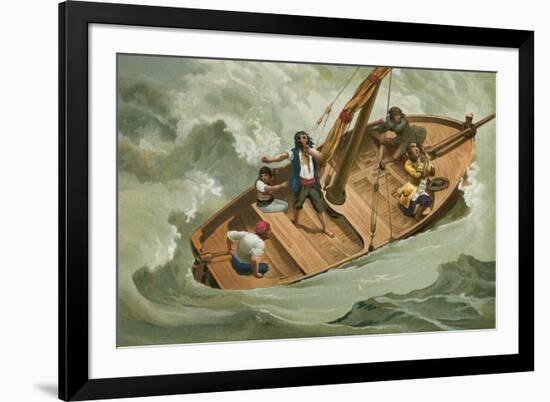 Leibniz in a Boat on the Adriatic-Josep or Jose Planella Coromina-Framed Giclee Print