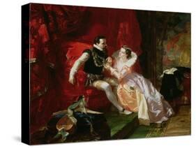 Leicester and Amy Robsart at Cumnor Hall, 1866-Edward Matthew Ward-Stretched Canvas