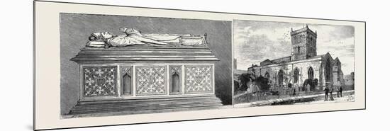 Leicester: Bishop Penny's Tomb in St. Margaret's Church (Left); St. Nicholas' Church (Right)-null-Mounted Premium Giclee Print