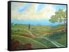 Leicester Countryside-Herb Dickinson-Framed Stretched Canvas