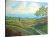 Leicester Countryside-Herb Dickinson-Stretched Canvas