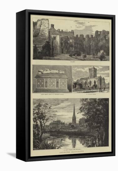 Leicester Illustrated-William Henry James Boot-Framed Stretched Canvas