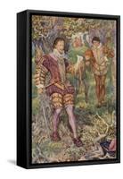 Leicester Snatched the Letter from His Hand-Henry Justice Ford-Framed Stretched Canvas