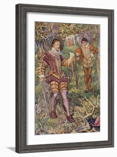 Leicester Snatched the Letter from His Hand-Henry Justice Ford-Framed Giclee Print