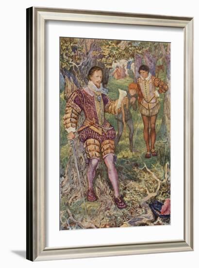 Leicester Snatched the Letter from His Hand-Henry Justice Ford-Framed Giclee Print