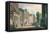 Leicester Square, Ackermann's Repository of Arts, Literature, Manufacture, Fashions and Politics-null-Framed Stretched Canvas