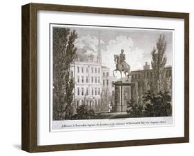 Leicester Square, Westminster, London, C1805-Samuel Rawle-Framed Giclee Print