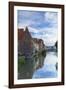 Leie Canal, Ghent, Flanders, Belgium-Ian Trower-Framed Photographic Print