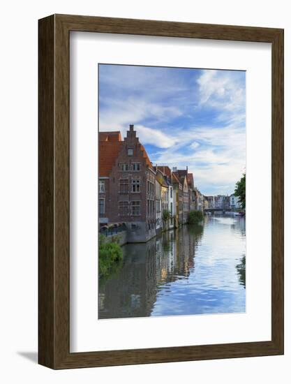 Leie Canal, Ghent, Flanders, Belgium-Ian Trower-Framed Photographic Print