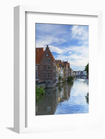 Leie Canal, Ghent, Flanders, Belgium-Ian Trower-Framed Photographic Print