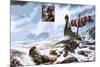 Leif Ericsson's Discovery of North America-Oliver Frey-Mounted Giclee Print