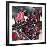 Leif Ericsson, the Viking Who Found America-Ron Embleton-Framed Giclee Print