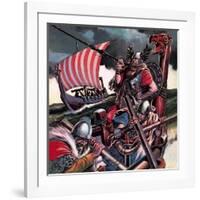 Leif Ericsson, the Viking Who Found America-Ron Embleton-Framed Giclee Print