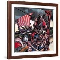 Leif Ericsson, the Viking Who Found America-Ron Embleton-Framed Giclee Print