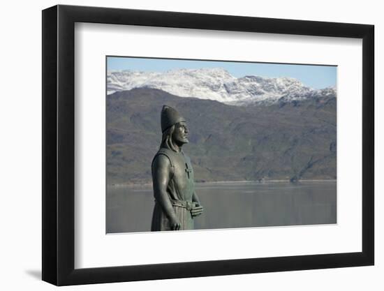 Leif Erikson statue at Brattahlid, Qassiarsuk, Tunulliarfik, Greenland-Cindy Miller Hopkins-Framed Photographic Print
